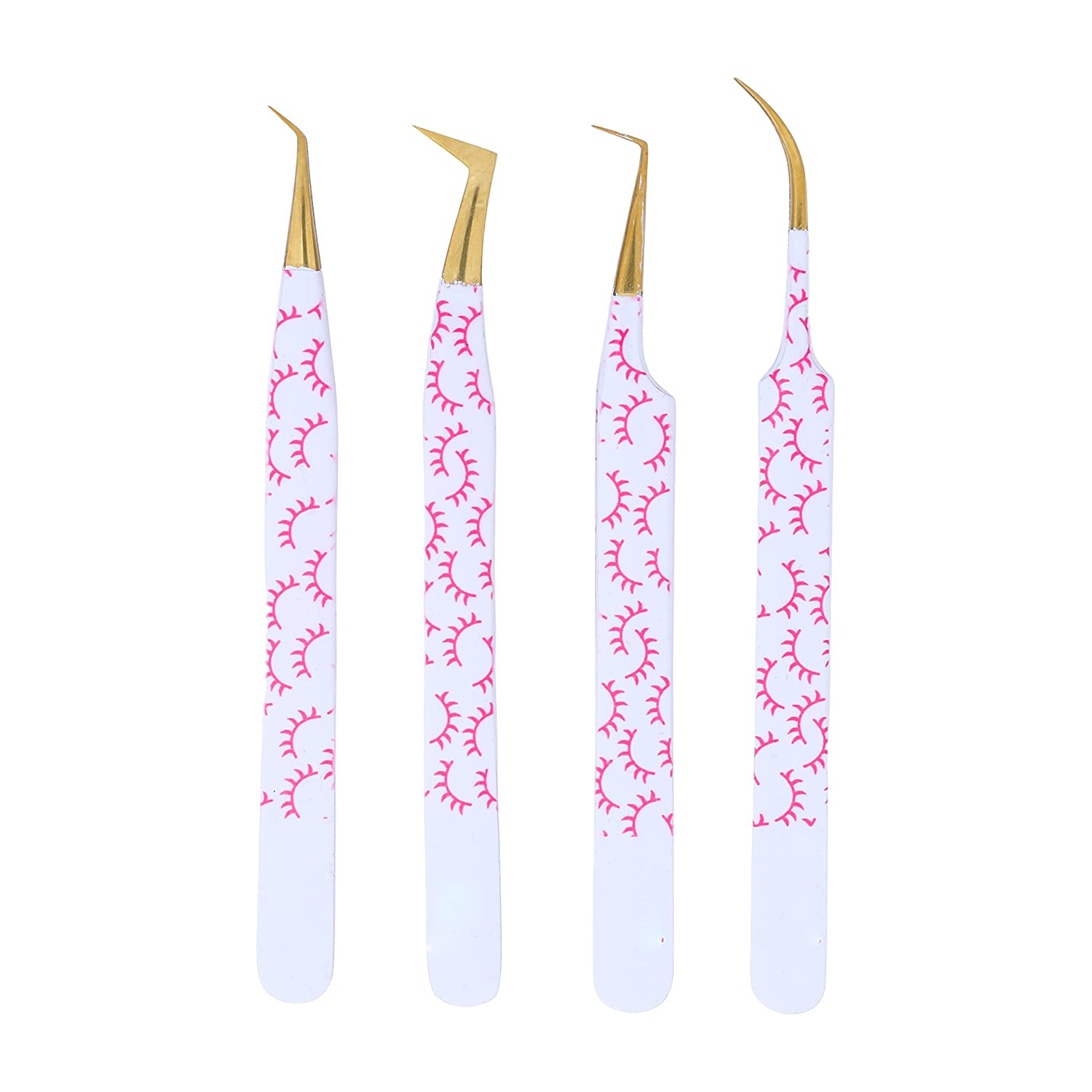 Private Label Logo Curved Eyelashes Extension Tweezer