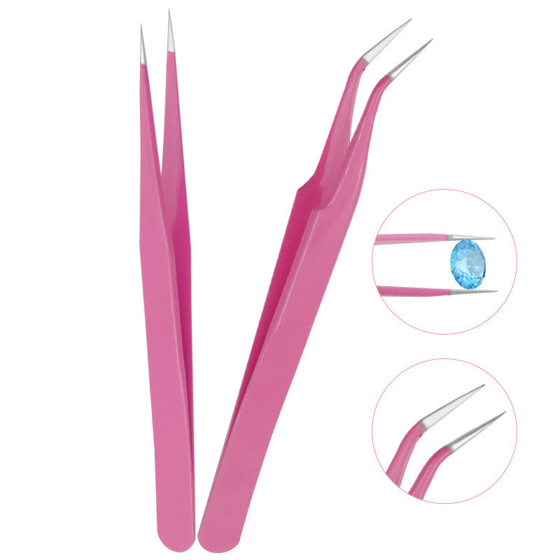 Custom Eyelash Tweezers Wholesale Private Label Eyelash Extension Tweezers Professional Eyelash Tweezers