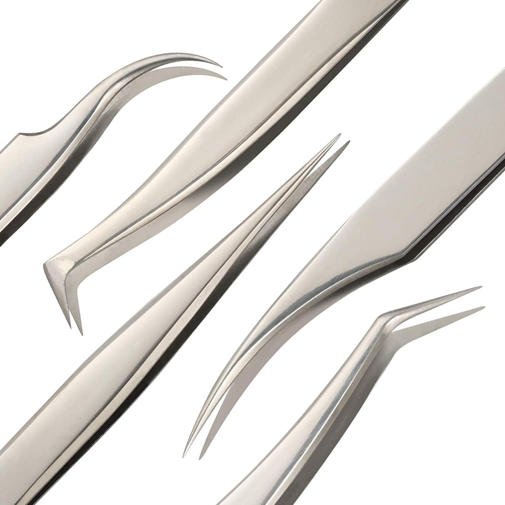 Wholesale Eyelash Applicator Stainless Steel Eyelash Tweezers Other Makeup Tools