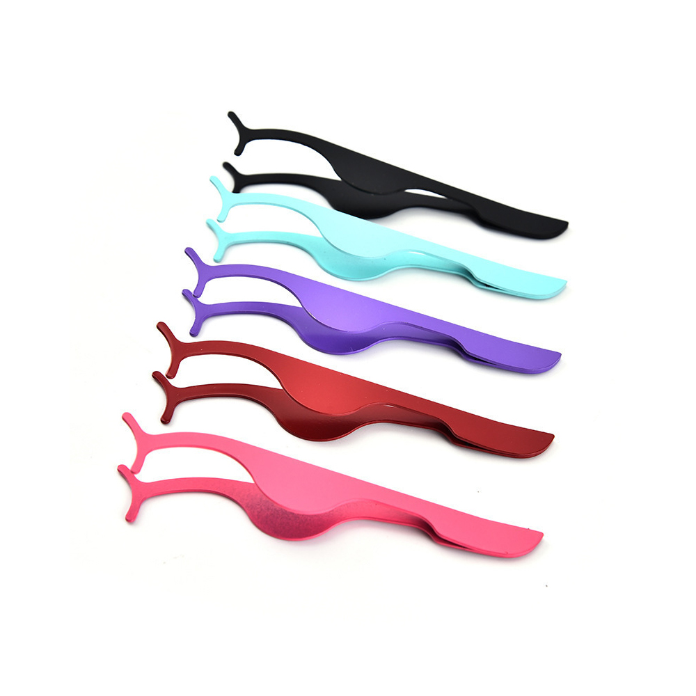 Wholesale various style for choosing high-quality stainless steel rounded tip custom eyelashes tweezers private label